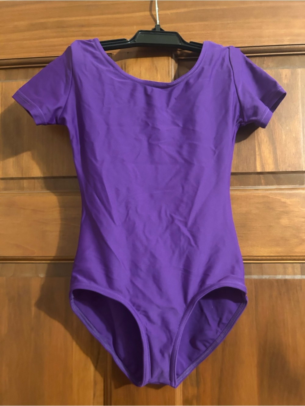 Girls Short-Sleeve Purple Dance Leotard